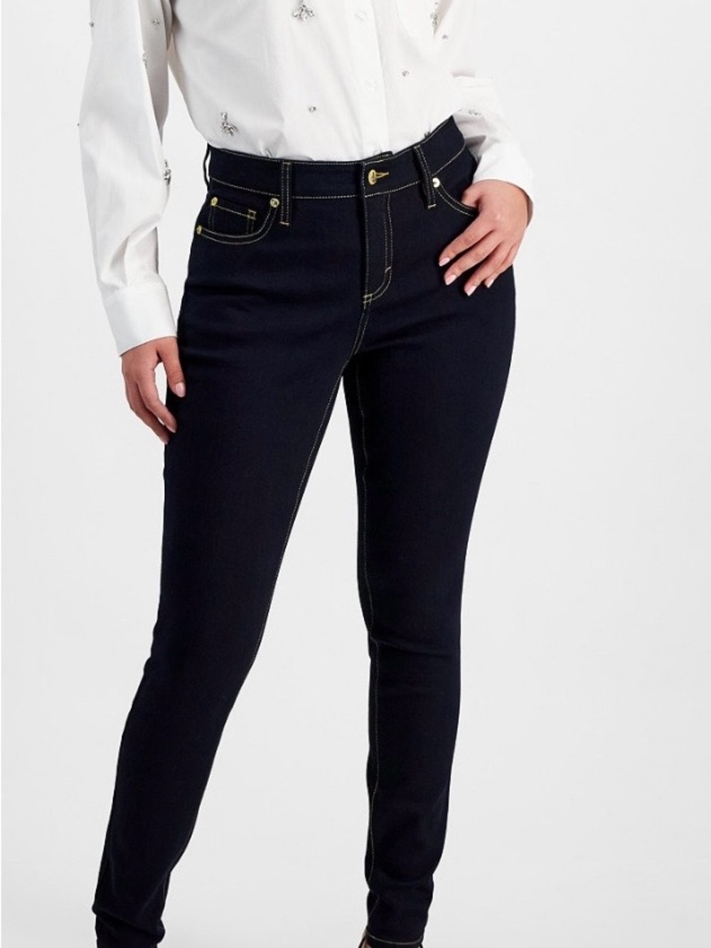 Classic Mid- Rise Skinny Jeans Plus Size